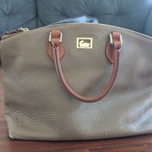 Leather satchel bag